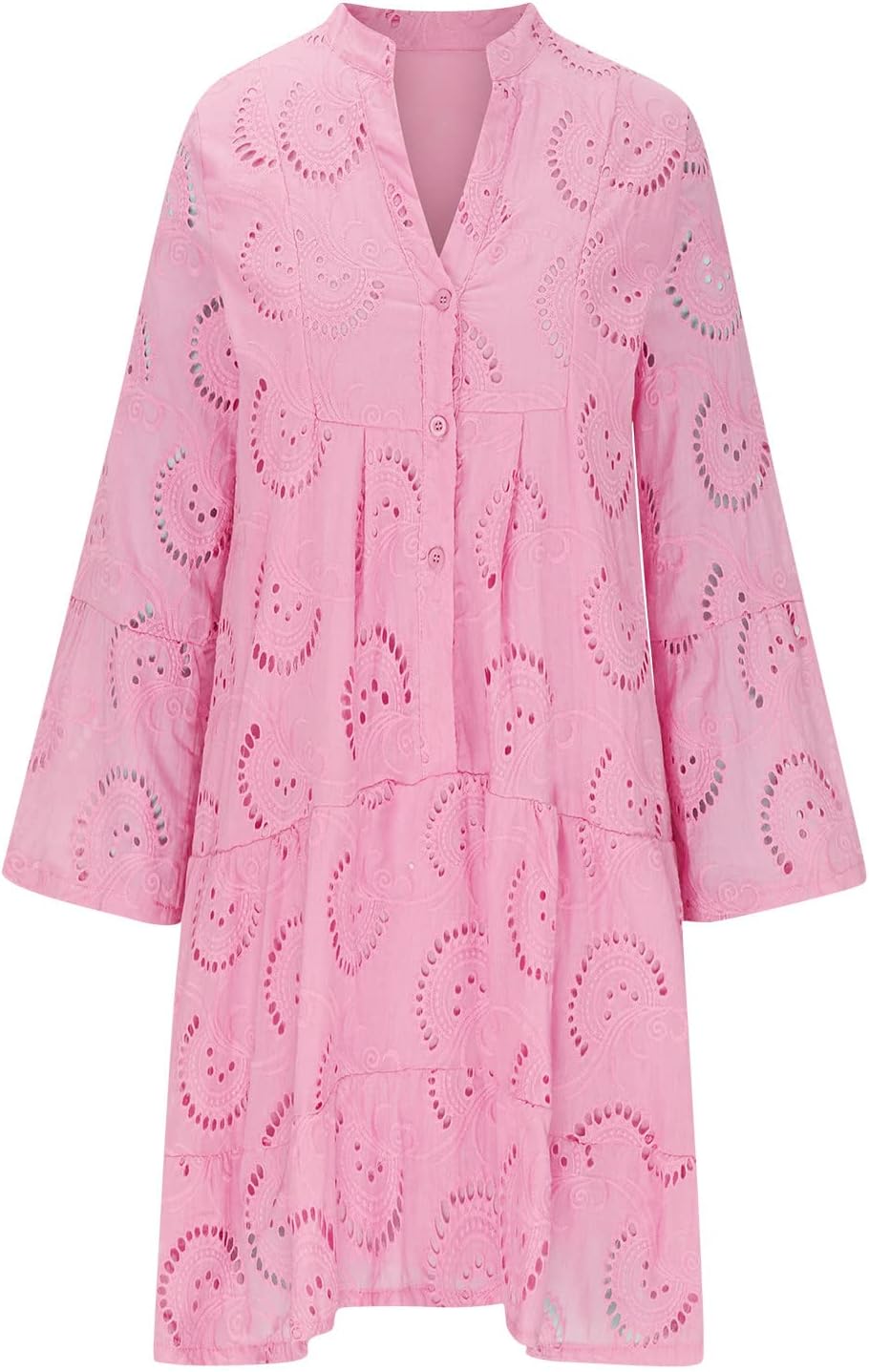 Vestido Caça Bordada Midi Estela