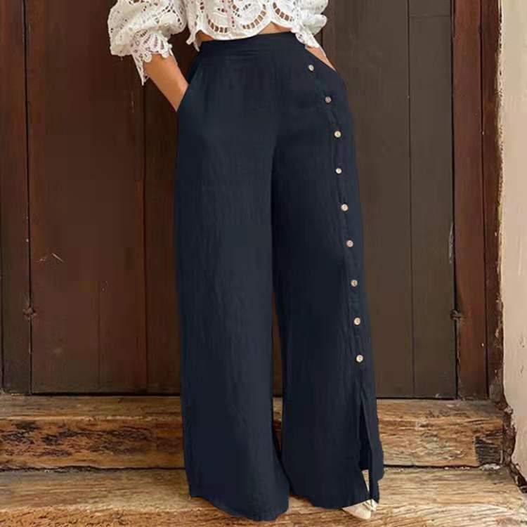 Calça de Alfaiataria com Botões