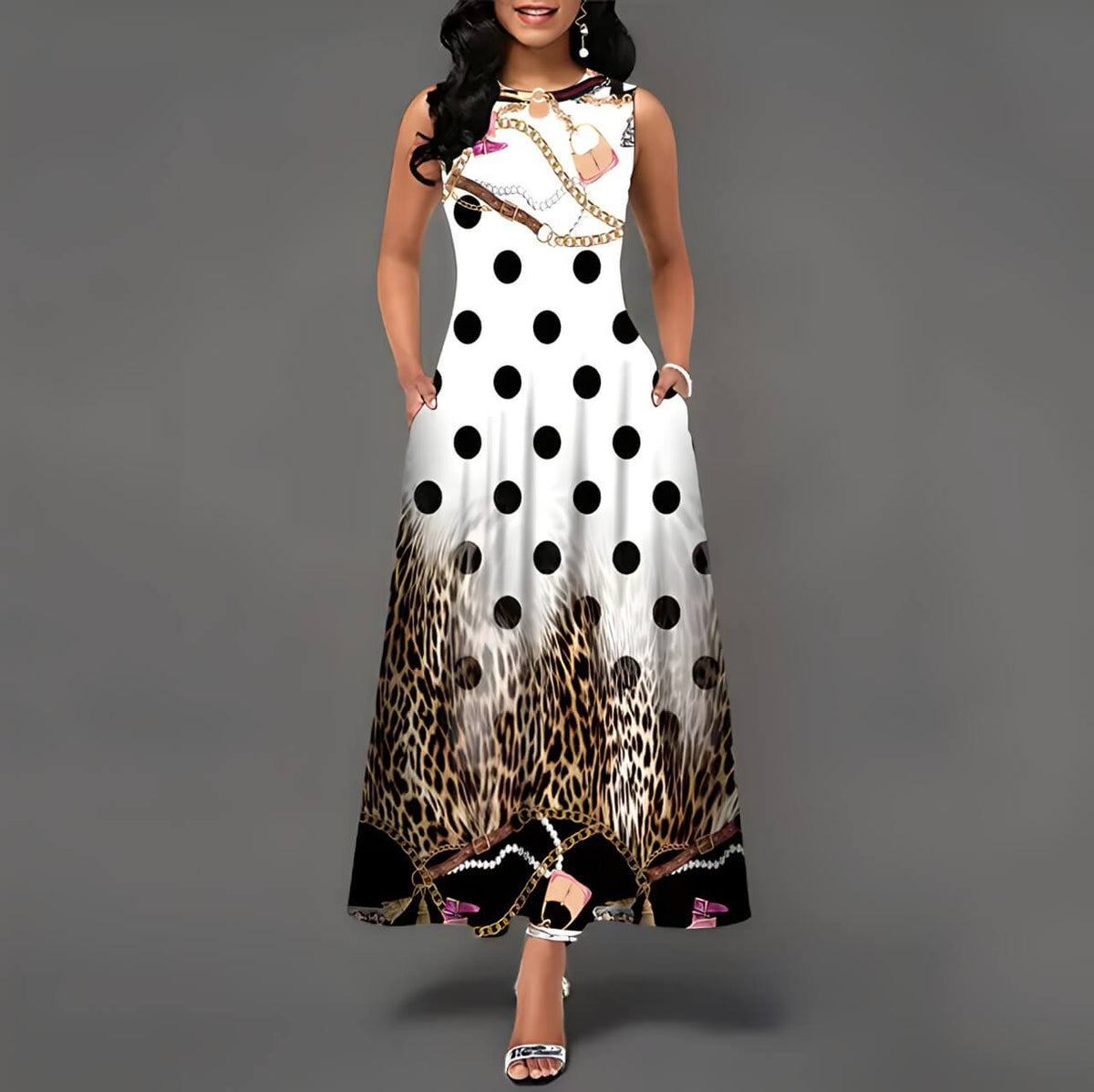 Vestido Casual Mídi Ônix