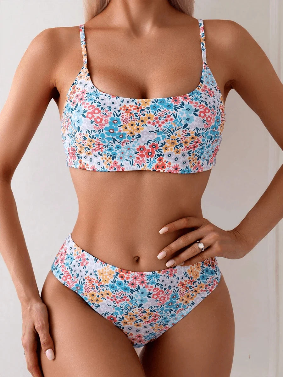 Biquíni Floral High Waist - Camila - Ziora
