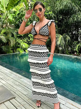Conjunto de Malha Top e Saia Longa London - Ziora