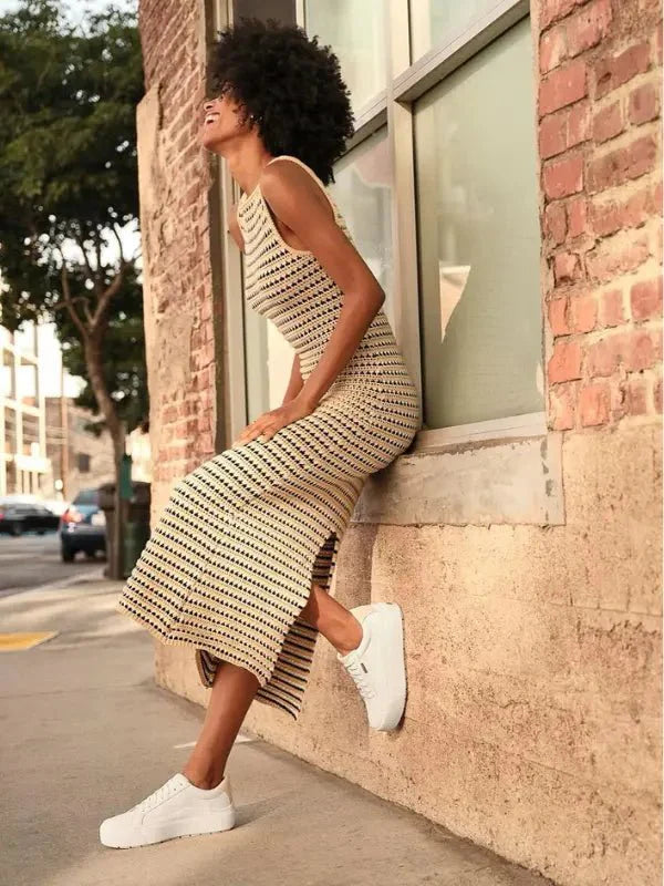 Vestido Midi Long em Tricô Fernanda - Ziora