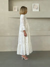 Vestido Caça Bordada Midi Estela