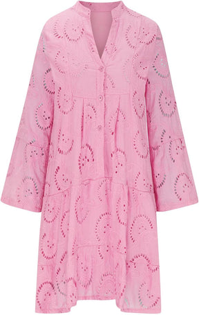 Vestido Caça Bordada Midi Estela