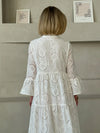Vestido Caça Bordada Midi Estela
