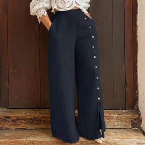 Calça de Alfaiataria com Botões