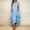 Vestido Longo com Babados Jade