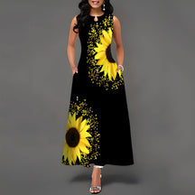 Vestido Casual Mídi Ônix