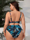 Biquíni Feminino Plus Size Cintura Alta Com Nó Lateral Iris - Ziora