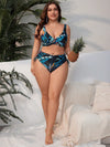 Biquíni Feminino Plus Size Cintura Alta Com Nó Lateral Iris - Ziora