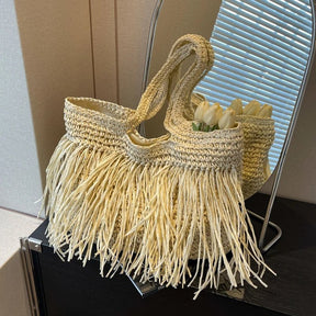 Bolsa de Palha e Franjas Lory - Ziora