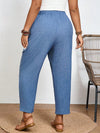 Calça Feminina Plus Size Roberta Com Elastico Na Cintura - Ziora