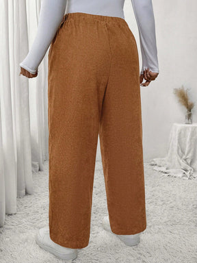 Calça Feminina Plus Size Roberta Com Elastico Na Cintura - Ziora
