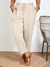 Calça Feminina Plus Size Roberta Com Elastico Na Cintura - Ziora