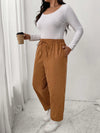 Calça Feminina Plus Size Roberta Com Elastico Na Cintura - Ziora