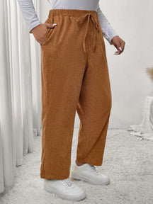 Calça Feminina Plus Size Roberta Com Elastico Na Cintura - Ziora