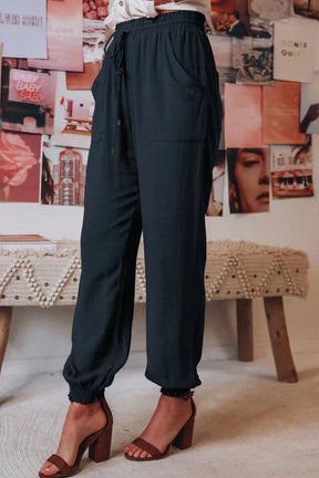 Calça Harem Algodão Cintura Elástica Bali - Ziora