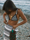 Conjunto de Malha Top e Saia Longa London - Ziora
