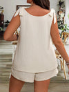 Conjunto Feminino Plus Size Com Alça De Amarrar Livia - Ziora