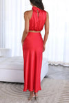 Conjunto Top e Saia Cetim Liso Sottile - Ziora
