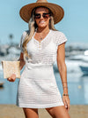 Saída de Praia Crochet Curto Laura - Ziora