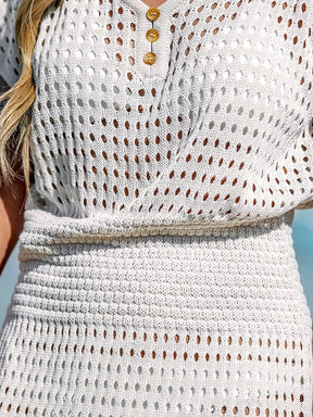Saída de Praia Crochet Curto Laura - Ziora
