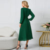 Vestido Decote V Frisado Veronni - Ziora
