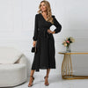 Vestido Decote V Frisado Veronni - Ziora