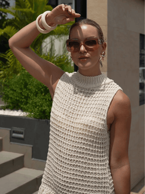 Vestido em Malha com Franjas Giovanna - Ziora