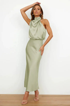 Vestido Gola Alta Detalhada Larozzi - Ziora