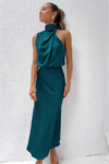 Vestido Gola Alta Detalhada Larozzi - Ziora