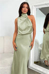 Vestido Gola Alta Detalhada Larozzi - Ziora