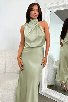 Vestido Gola Alta Detalhada Larozzi - Ziora