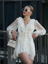 Vestido Leve de Chiffon com Babados Milano - Ziora