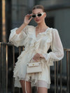 Vestido Leve de Chiffon com Babados Milano - Ziora