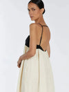 Vestido Long Off - White e Preto Barcelona - Ziora