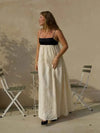 Vestido Long Off - White e Preto Barcelona - Ziora