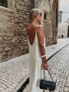 Vestido Longo Branco Marfim Martina - Ziora