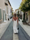 Vestido Longo Branco Marfim Martina - Ziora