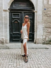 Vestido Longo Branco Marfim Martina - Ziora