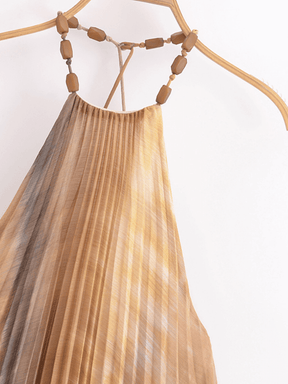 Vestido Longo Plissado Annah - Ziora