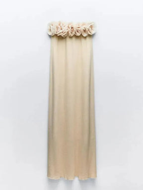 Vestido Midi Decote Quadrado Floral Montevideo - Ziora