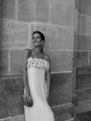 Vestido Midi Decote Quadrado Floral Montevideo - Ziora