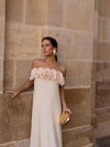 Vestido Midi Decote Quadrado Floral Montevideo - Ziora