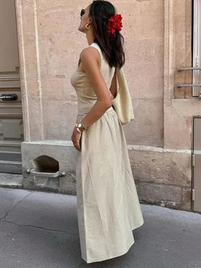 Vestido Midi Internazionale Nude - Ziora