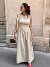 Vestido Midi Internazionale Nude - Ziora